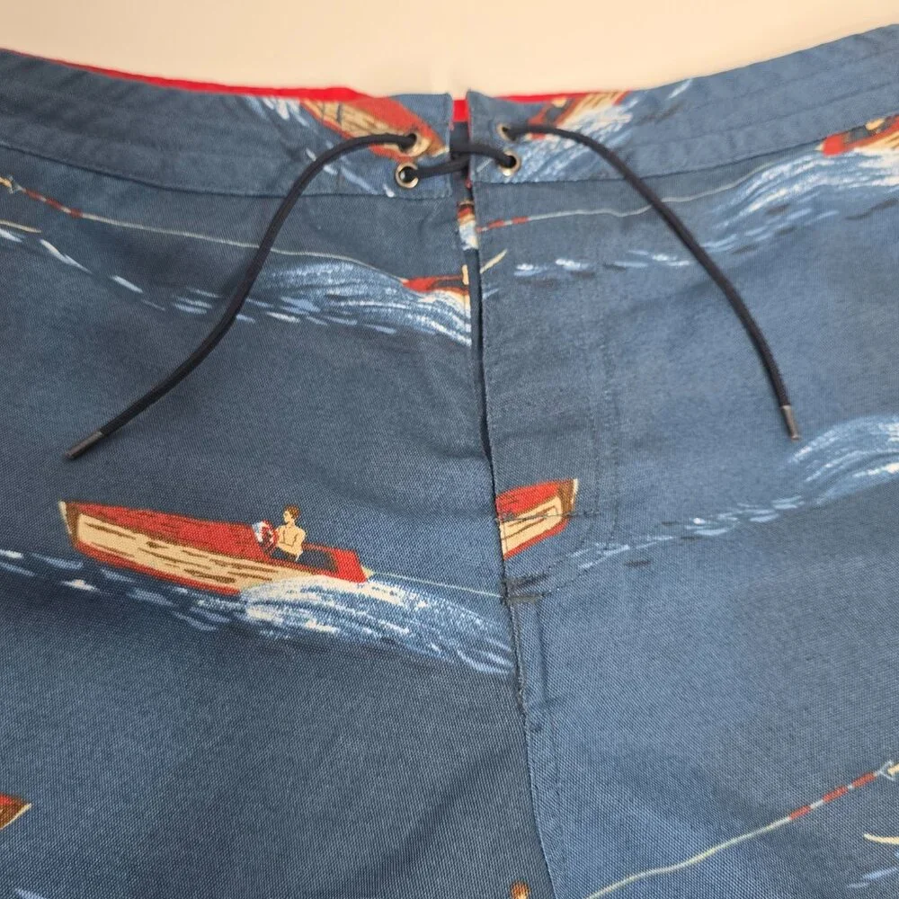 Ralph Lauren Mens Large Polo Sport Swim Trunks Board Shorts Boat Water Skiing